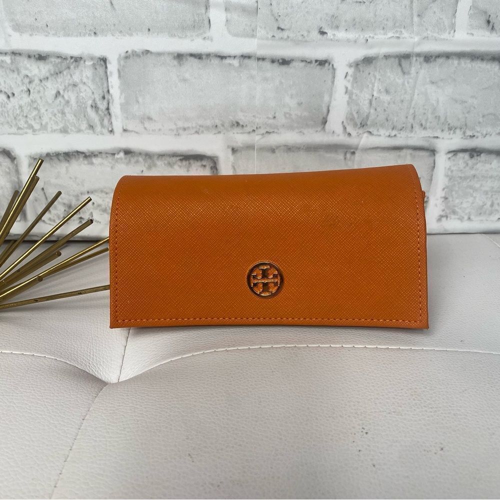 Tori Burch Orange Sunglasses Case Flip